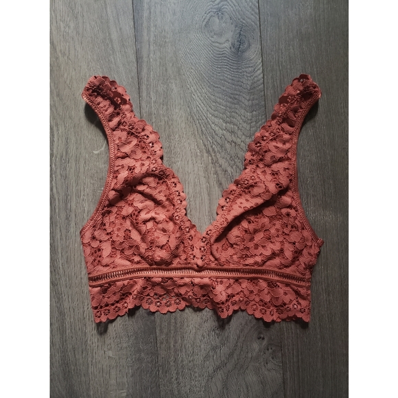 Victoria's Secret Other - Victoria's Secret Burnt Orange Lace Bralette XS